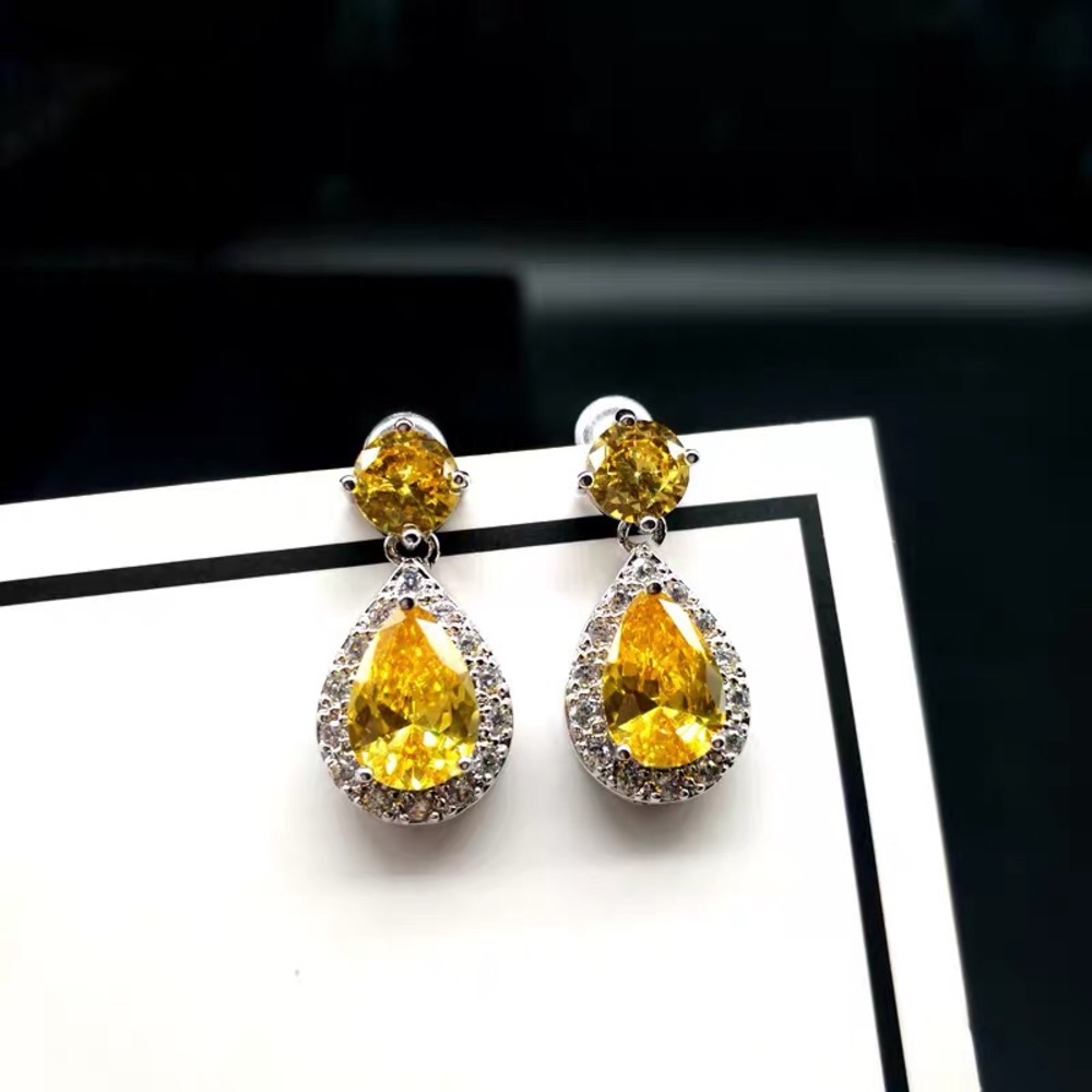 Classic Topaz Teardrop Wedding Earrings.Valentine’s Gift for her. Clearance